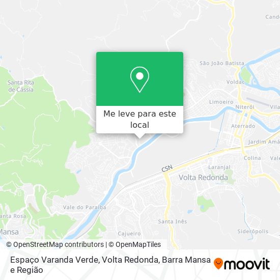 Espaço Varanda Verde mapa