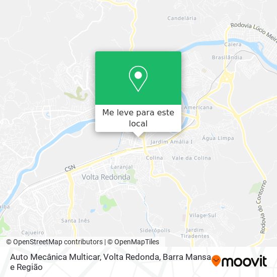 Auto Mecânica Multicar mapa