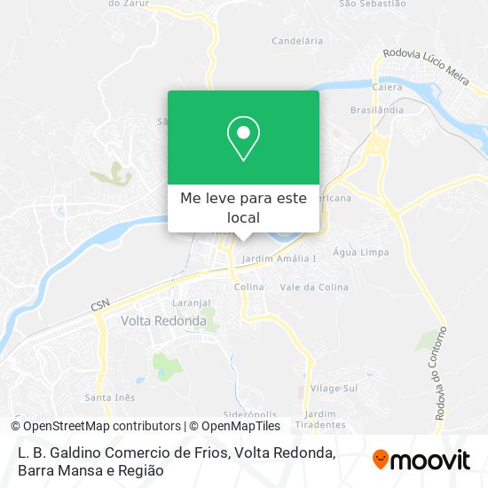 L. B. Galdino Comercio de Frios mapa