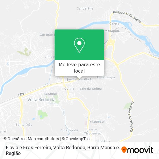 Flavia e Eros Ferreira mapa
