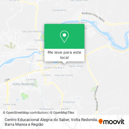 Centro Educacional Alegria do Saber mapa