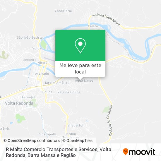 R Malta Comercio Transportes e Servicos mapa
