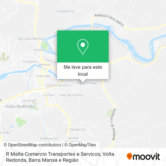 R Malta Comercio Transportes e Servicos mapa