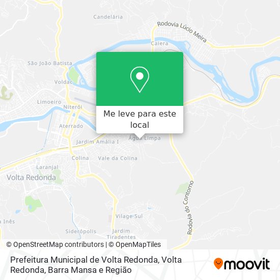 Prefeitura Municipal de Volta Redonda mapa
