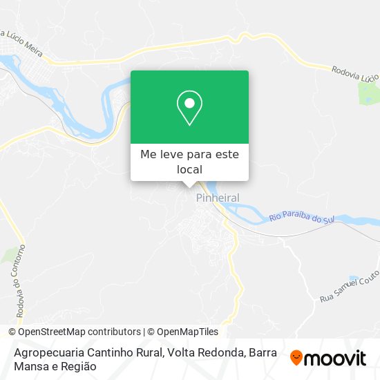 Agropecuaria Cantinho Rural mapa