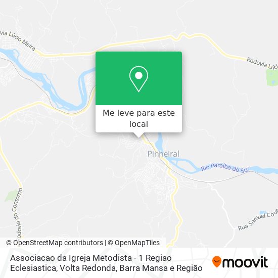 Associacao da Igreja Metodista - 1 Regiao Eclesiastica mapa