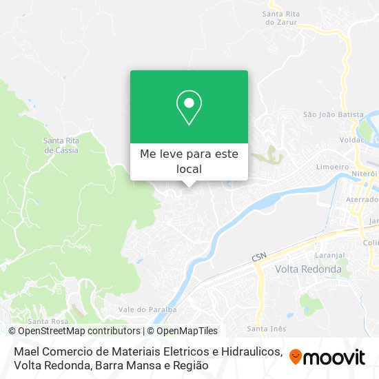 Mael Comercio de Materiais Eletricos e Hidraulicos mapa