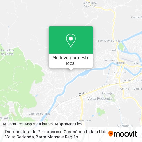 Distribuidora de Perfumaria e Cosmético Indaiá Ltda mapa