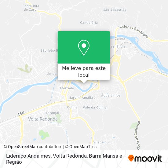 Lideraço Andaimes mapa