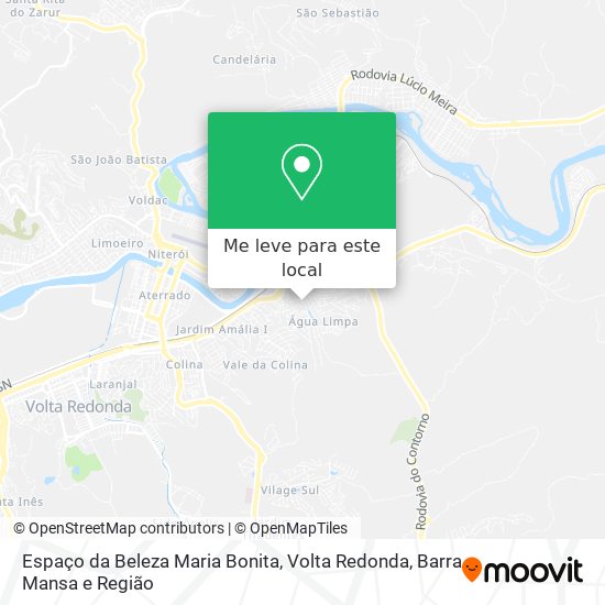 Espaço da Beleza Maria Bonita mapa