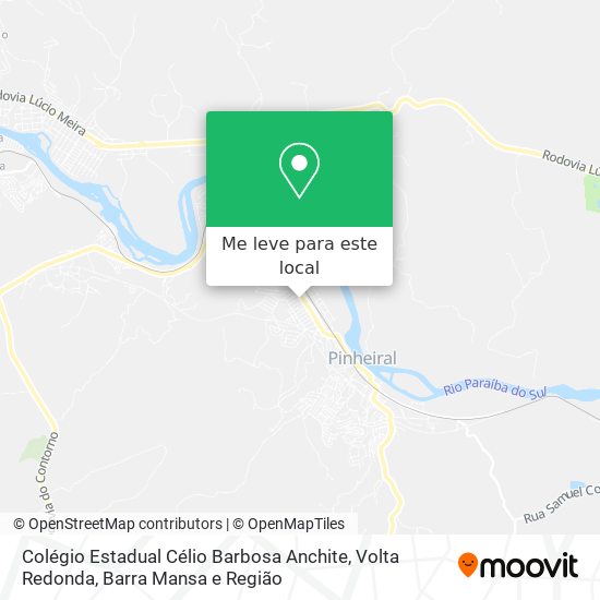Colégio Estadual Célio Barbosa Anchite mapa