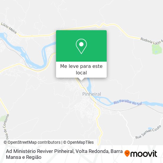 Ad Ministério Reviver Pinheiral mapa