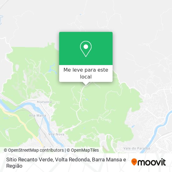 Sítio Recanto Verde mapa