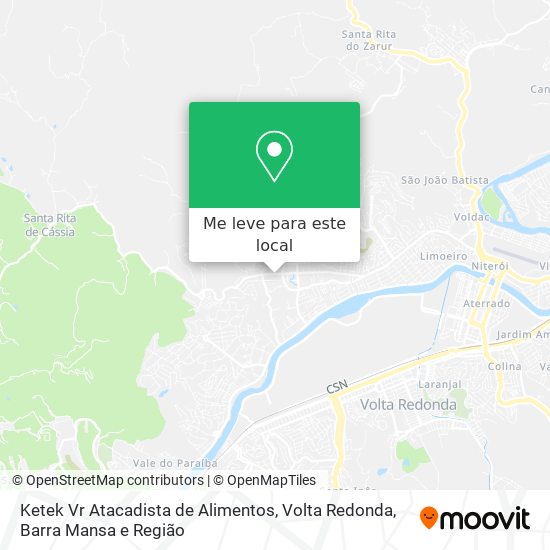 Ketek Vr Atacadista de Alimentos mapa