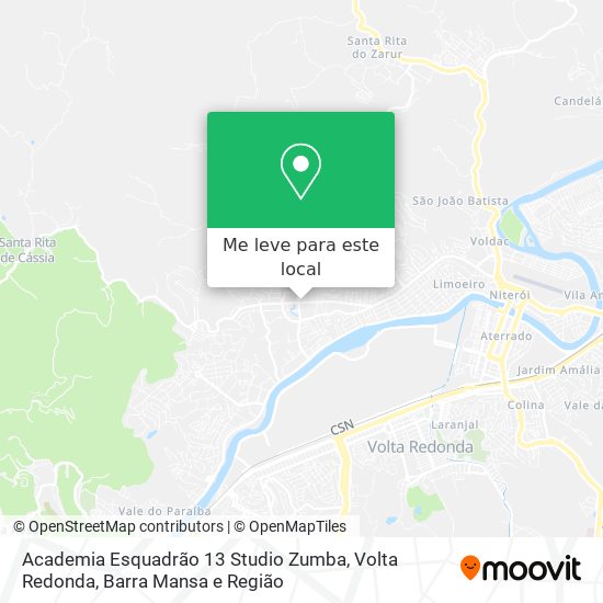 Academia Esquadrão 13 Studio Zumba mapa