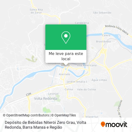 Depósito de Bebidas Niterói Zero Grau mapa