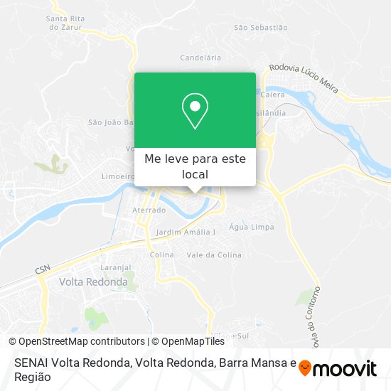 SENAI Volta Redonda mapa