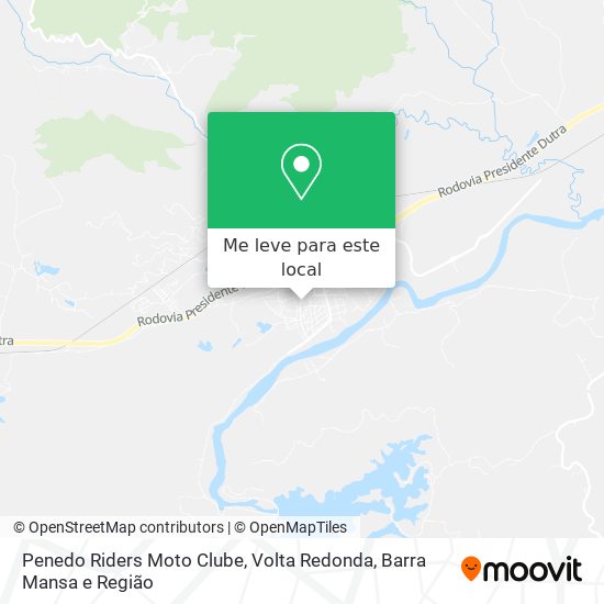 Penedo Riders Moto Clube mapa