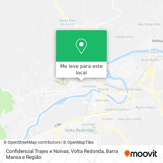 Confidencial Trajes e Noivas mapa