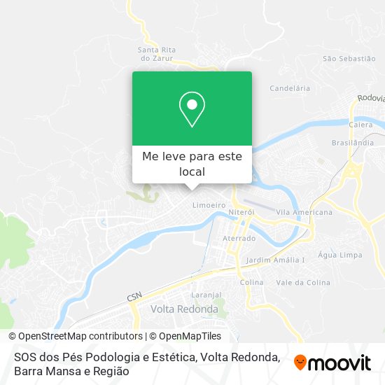 SOS dos Pés Podologia e Estética mapa