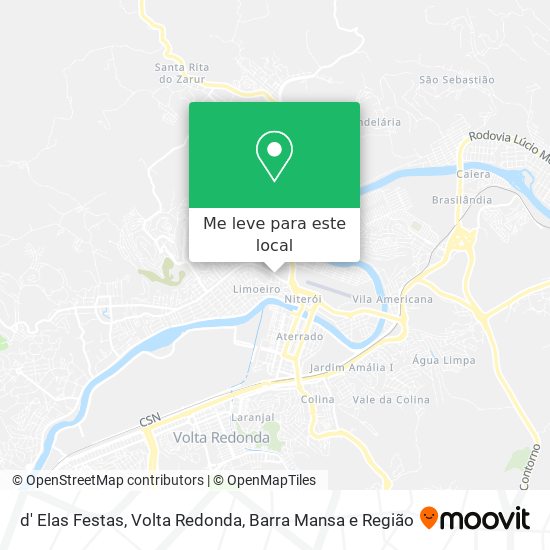 d' Elas Festas mapa