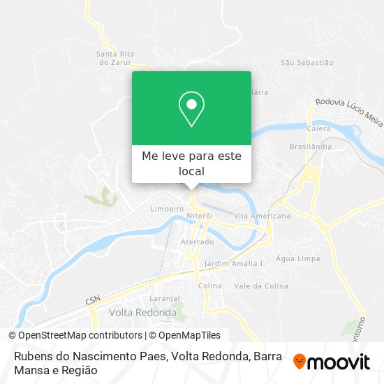 Rubens do Nascimento Paes mapa