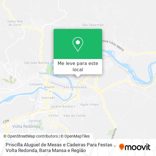 Priscílla Aluguel de Mesas e Cadeiras Para Festas . mapa