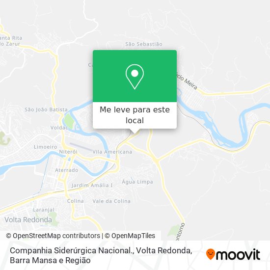 Companhia Siderúrgica Nacional. mapa
