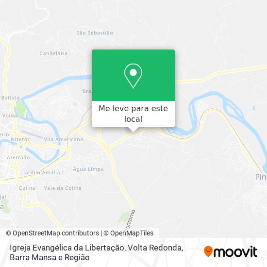 Igreja Evangélica da Libertação mapa