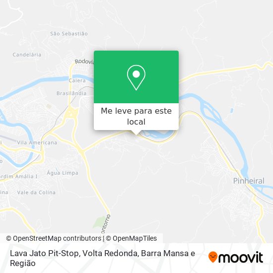 Lava Jato Pit-Stop mapa