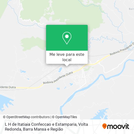 L H de Itatiaia Confeccao e Estamparia mapa