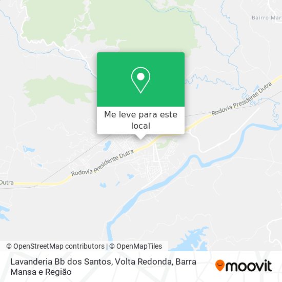 Lavanderia Bb dos Santos mapa