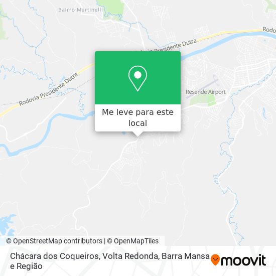 Chácara dos Coqueiros mapa