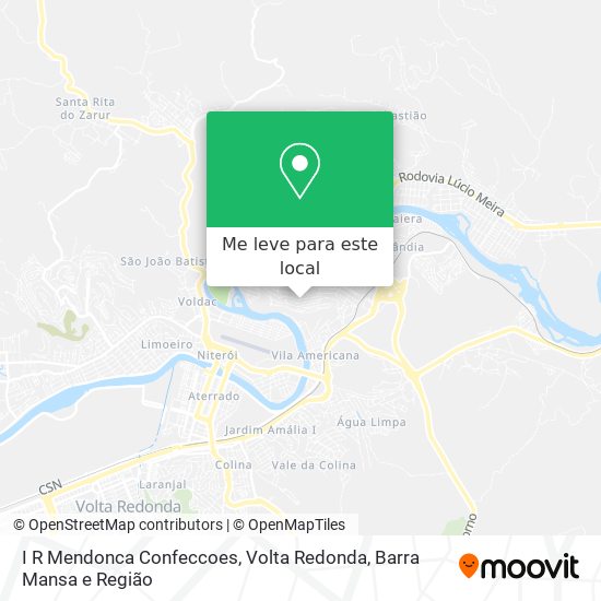 I R Mendonca Confeccoes mapa