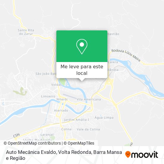 Auto Mecânica Evaldo mapa
