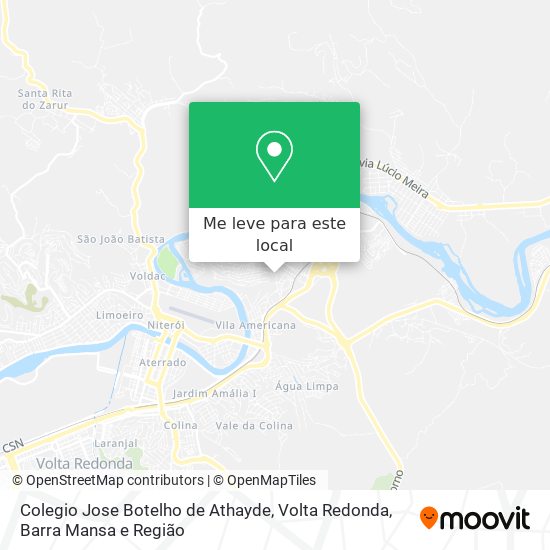 Colegio Jose Botelho de Athayde mapa