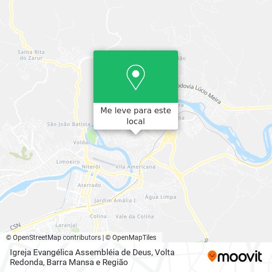 Igreja Evangélica Assembléia de Deus mapa