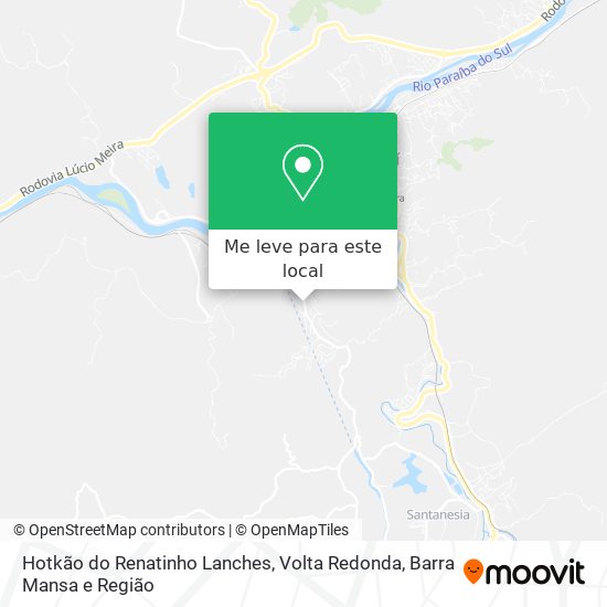 Hotkão do Renatinho Lanches mapa