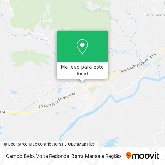 Campo Belo mapa