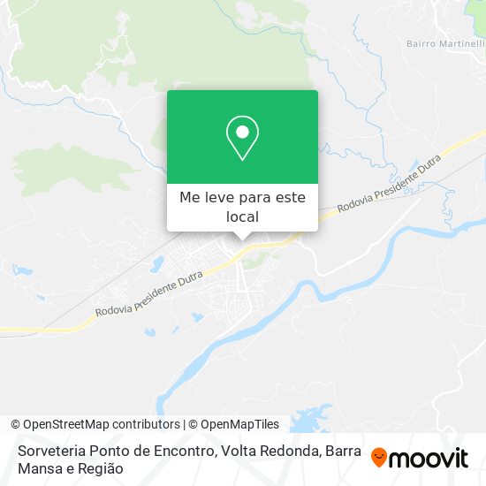 Sorveteria Ponto de Encontro mapa