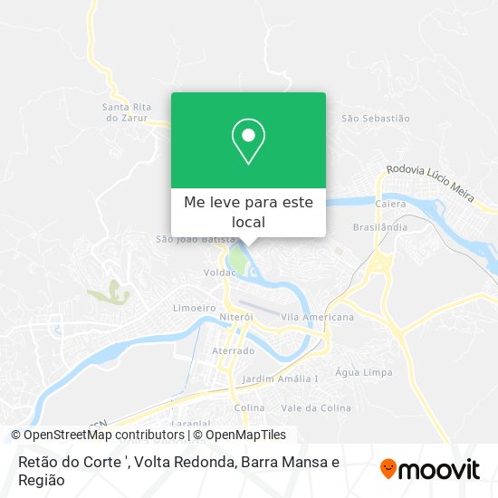 Retão do Corte ' mapa