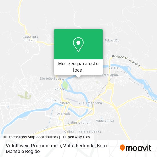 Vr Inflaveis Promocionais mapa