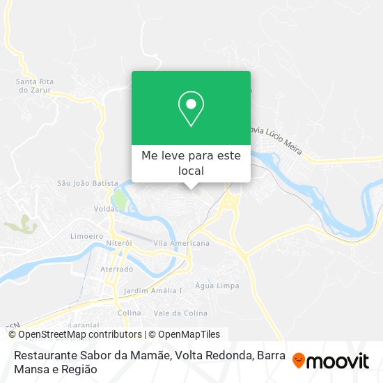 Restaurante Sabor da Mamãe mapa