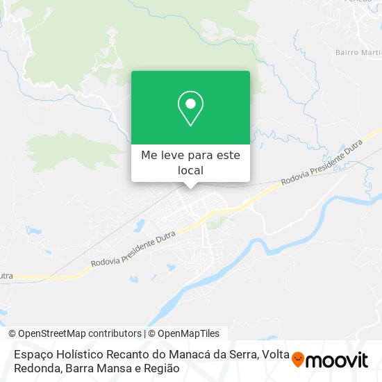 Espaço Holístico Recanto do Manacá da Serra mapa