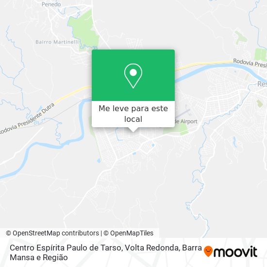 Centro Espírita Paulo de Tarso mapa