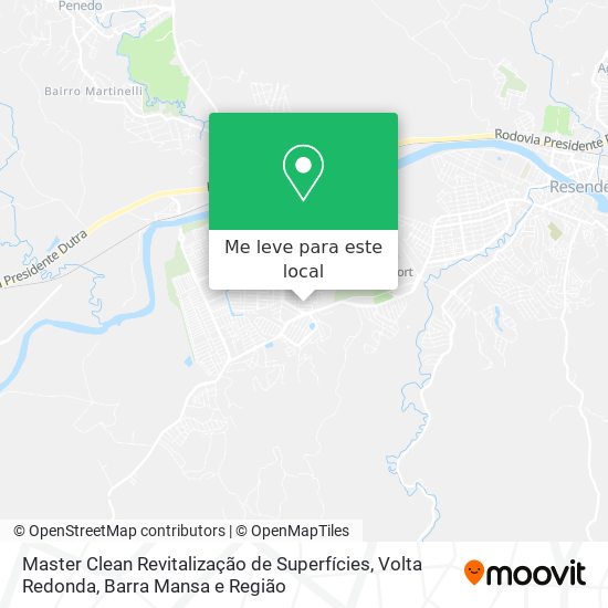 Master Clean Revitalização de Superfícies mapa