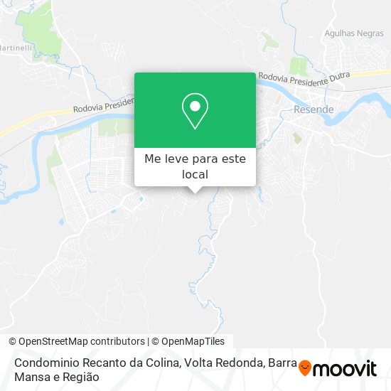 Condominio Recanto da Colina mapa