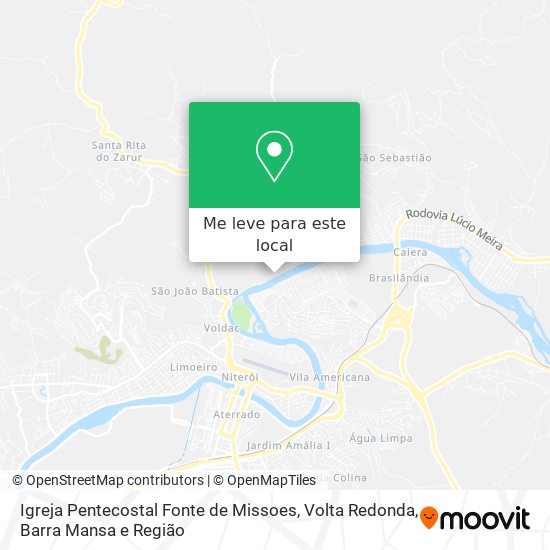 Igreja Pentecostal Fonte de Missoes mapa