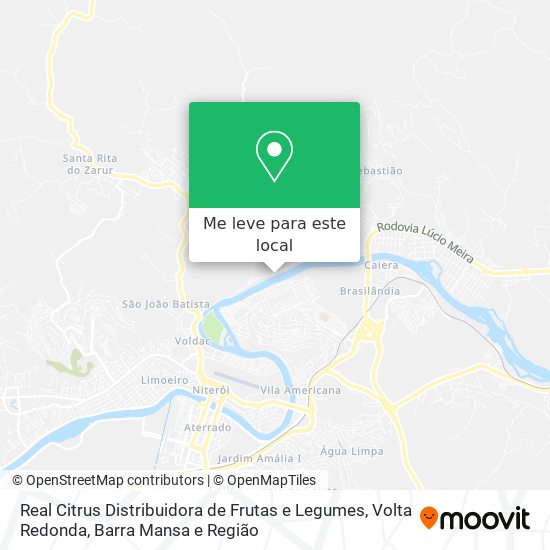 Real Citrus Distribuidora de Frutas e Legumes mapa
