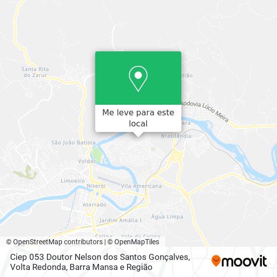 Ciep 053 Doutor Nelson dos Santos Gonçalves mapa